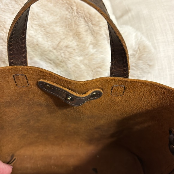 Make a reasonable offer Portland Leather Company mini crossbody tote in Canyon. - Picture 7 of 12